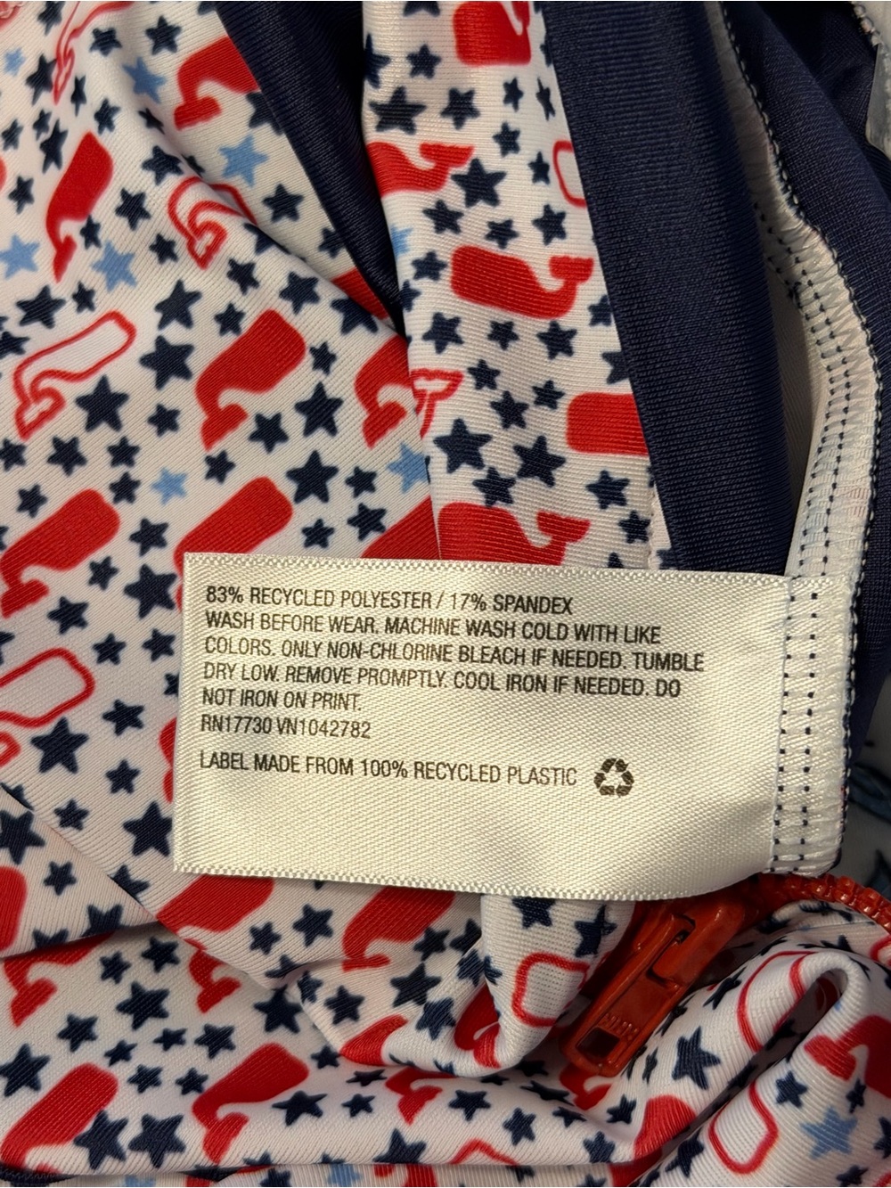 Vineyard Vines for Target Baby Patriotic whale rash guard swim suit 4th of July - Picture 7 of 7